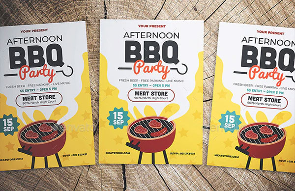 Simple Barbeque Party Flyer