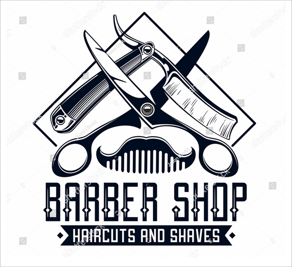 Simple Barber Shop Logo