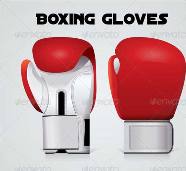 Simple Boxing Gloves Mockup