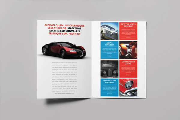 Simple Car Wash Bifold Brochure Template