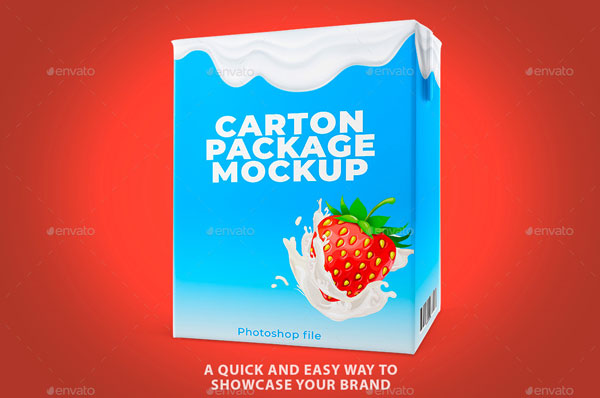 Simple Carton Package Mockups