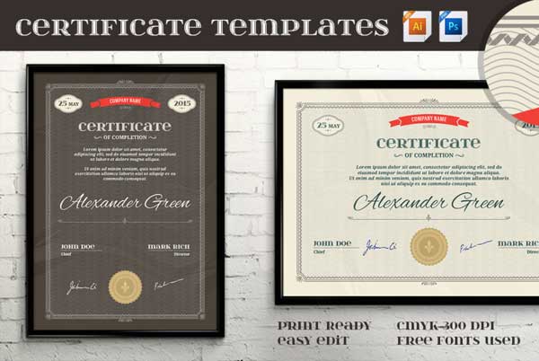 Simple Certificate of Completion
