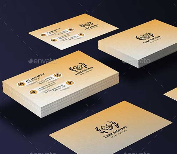 Simple Creative Lawyer Business Card