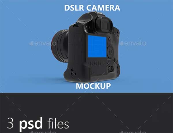 Simple DSLR Camera Mockup