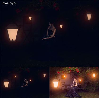 Simple Dark Light Photoshop Action