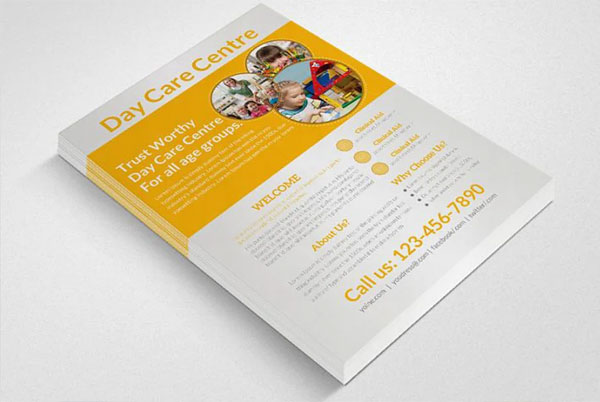 Simple Daycare Flyer Template