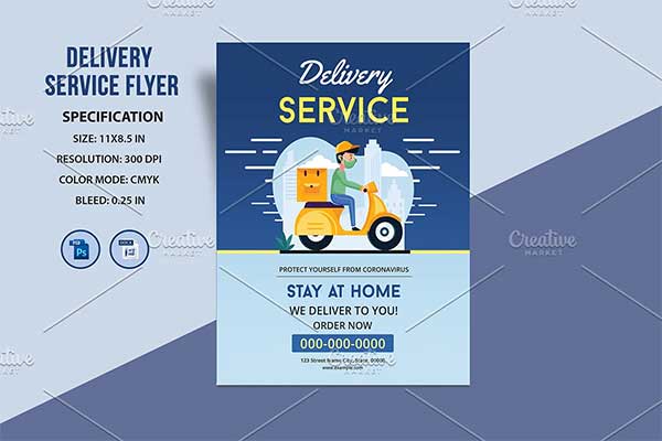 Simple Delivery Service Flyer