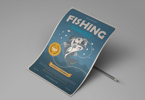 Simple Fishing Contest Flyer