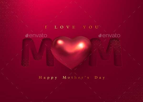 Simple Happy Mothers Day Greeting Card