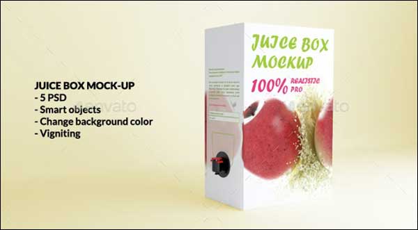 Simple Juice Box Mock-up