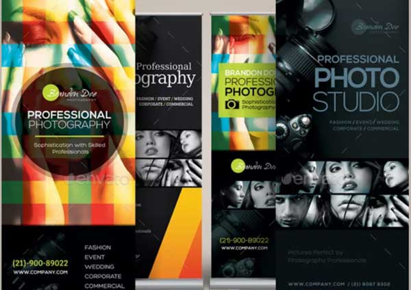 Simple Photography Roll-Up Banner Template