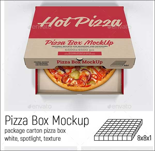 Simple Pizza Box Mockups