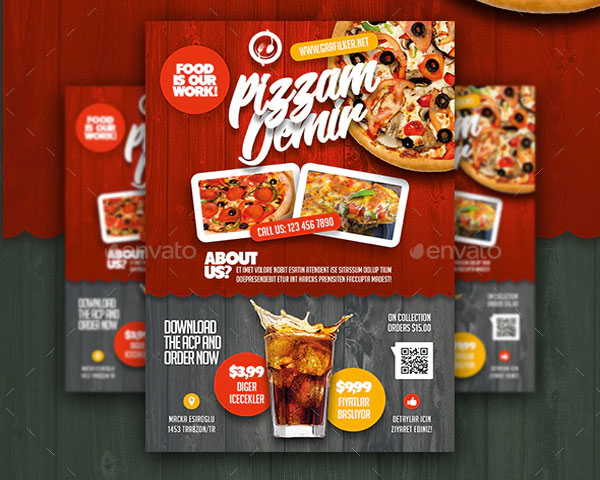 Simple Restaurant Opening Flyer Template