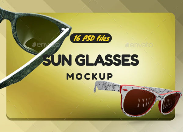 Simple Sun Glasses Mockup