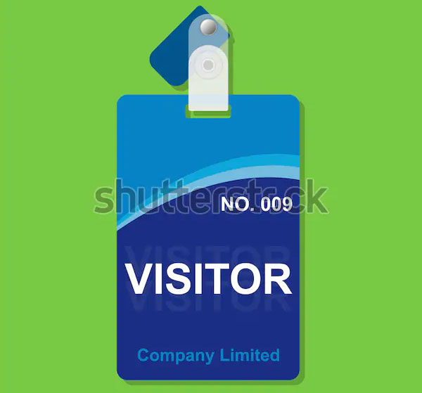 Simple Visitor Id Card