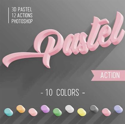 Simple Pastel Photoshop Action Templates