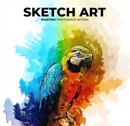 Sketch Art Painting Photoshop Action
