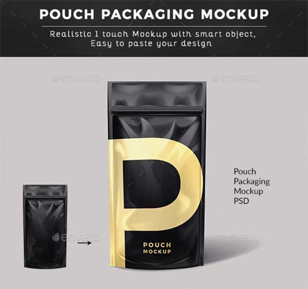 Small Pouch Packaging Mockups