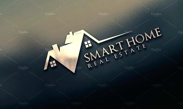 Smart Home Real Estate Logo Template