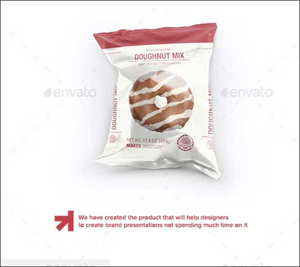 Snack Bag Pouch Mockup