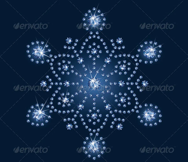 Snowflake Background Template