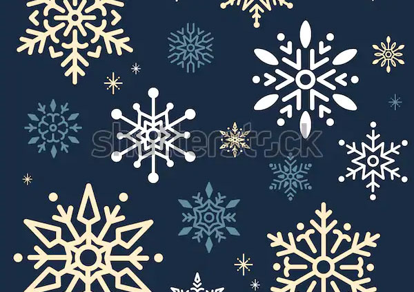 Snowflake Christmas Design Template