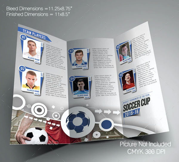Soccer Football Tournament Trifold Brochure