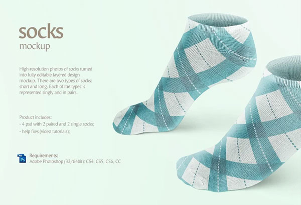 Socks Mockup Design