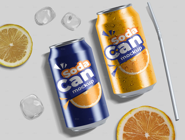 Soda Can Mockup Pack Template