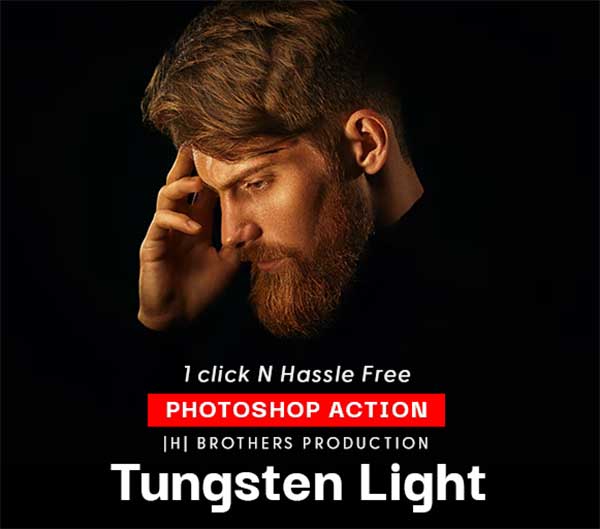 Soft Tungsten Light - Photoshop Action