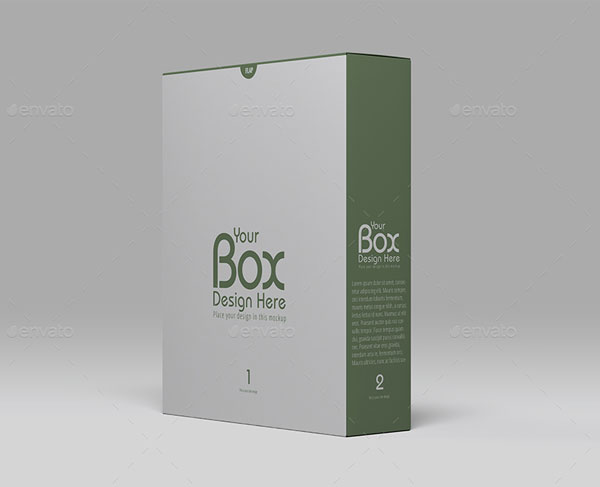 Software Box Mockup Template