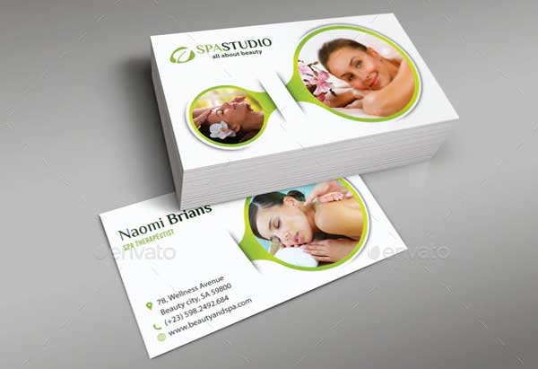 Spa and Beauty Business Card PSD Design