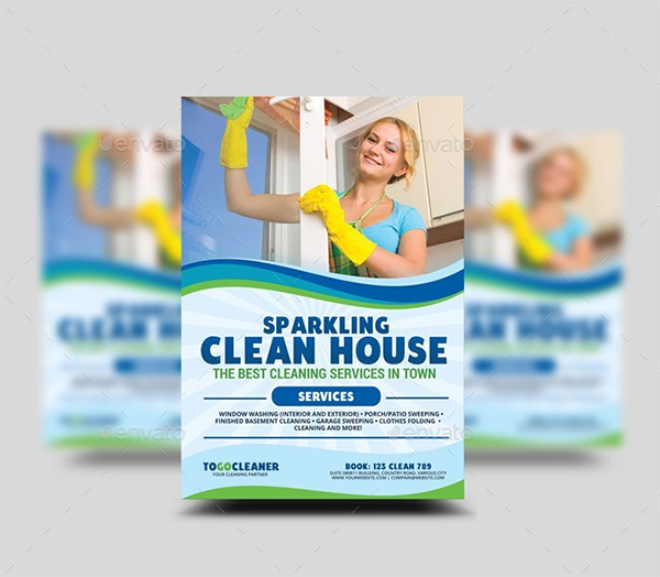 Sparkling Cleaning Services Flyer Template