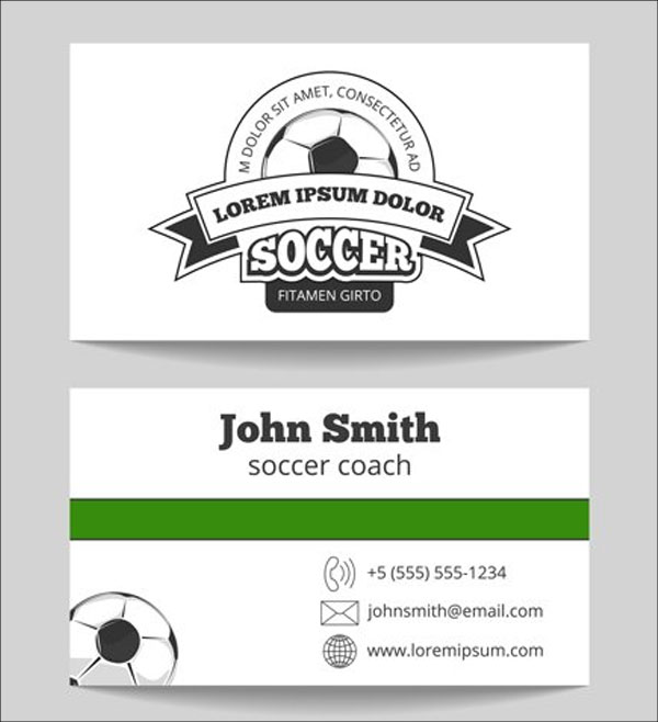 Sports Club Business Card