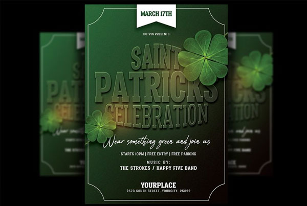 St. Patricks Celebration Day Flyer