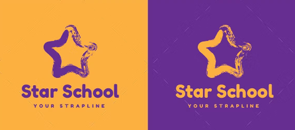 Star School Logo Template Design