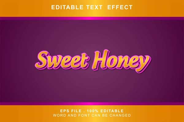Sweet Honey Text Effects