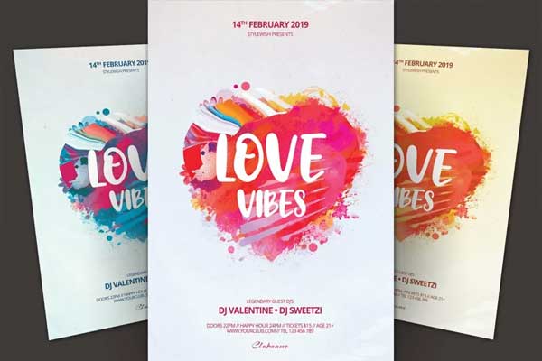 Sweet Valentine's Day Flyer Template