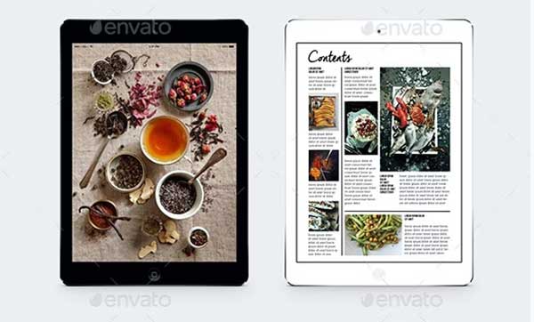 Tablet Simple Food Magazine