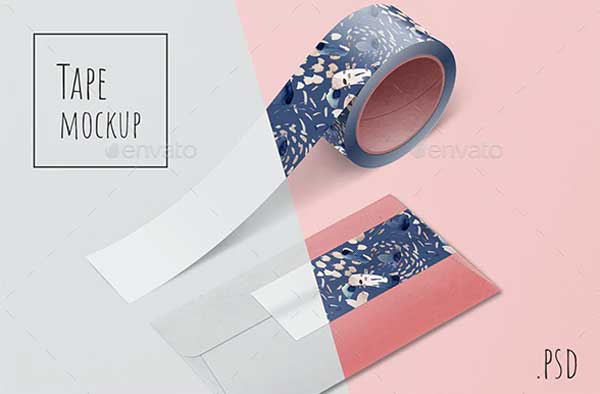 Tape and Envelope Mockup