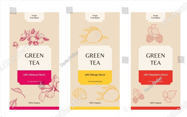 Tea Card Package Design Templates