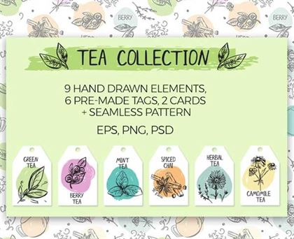 Tea Collection Package Designs Templates
