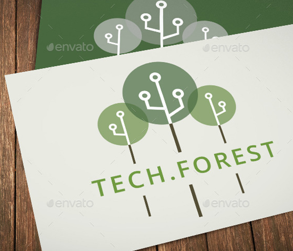 Tech Forest Logo Template