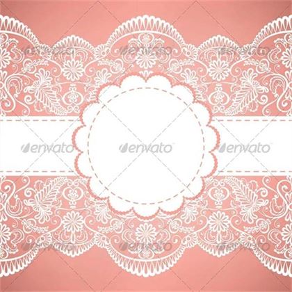 Template for Wedding Invitation Greeting Card