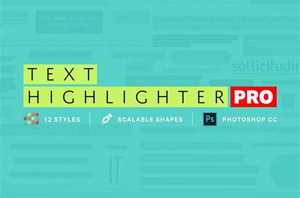 Text Highlighter Photoshop Actions