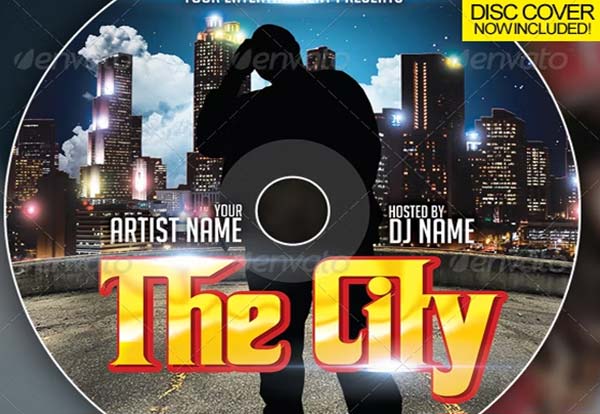 The City CD Cover Mockup