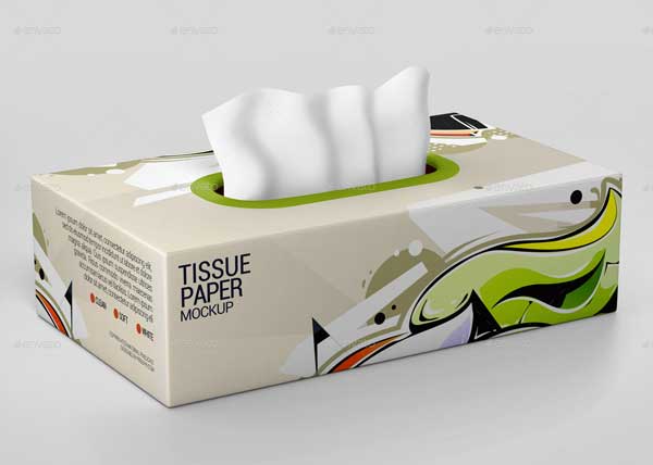 Tissue Box Or Cardboard Box Mock-Up