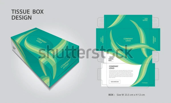 Tissue Box Design Mockup