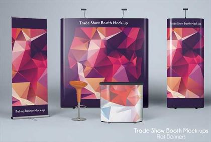 trade show exhibition booth mockup free