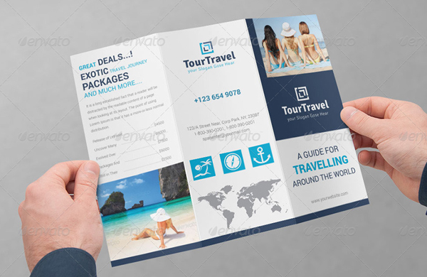 Travel or Tourism Trifold Brochure
